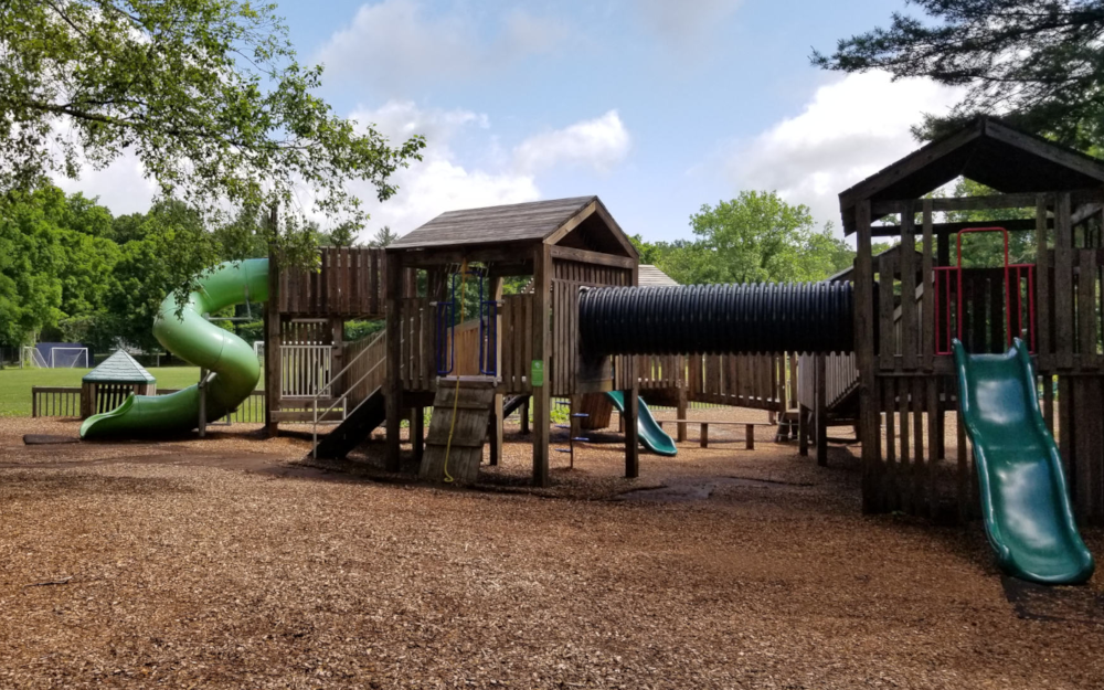 Enjoy our large, wooden playground!